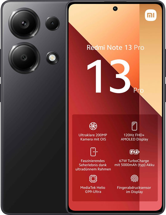 Смартфон Xiaomi Redmi Note 13 Pro 4G 8/256GB Midnight Black