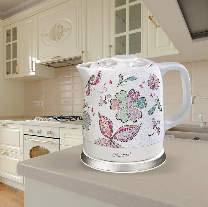 Керамична електрическа кана MAESTRO MR-068 1,5L 1500W (MR-068-FLOWERS)