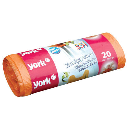 ТОРБИ ЗА ОТПАДЪЦИ С ДРЪЖКИ 35L 20БР YORK