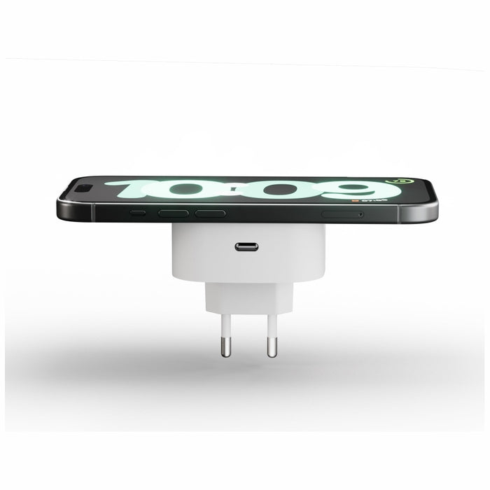 Магнитна безжична зарядна станция Zens Qi 15W/18W, бяла