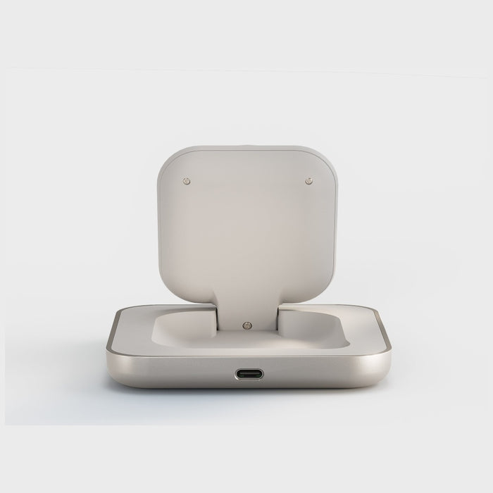 Магнитно индукционно зарядно Zens Magnetic Nightstand Charger Qi2 15W, бяло