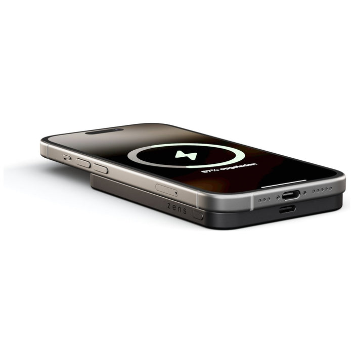 Powerbank Zens Pro 1 Slim MagSafe Qi2 15W 5000 mAh, черен