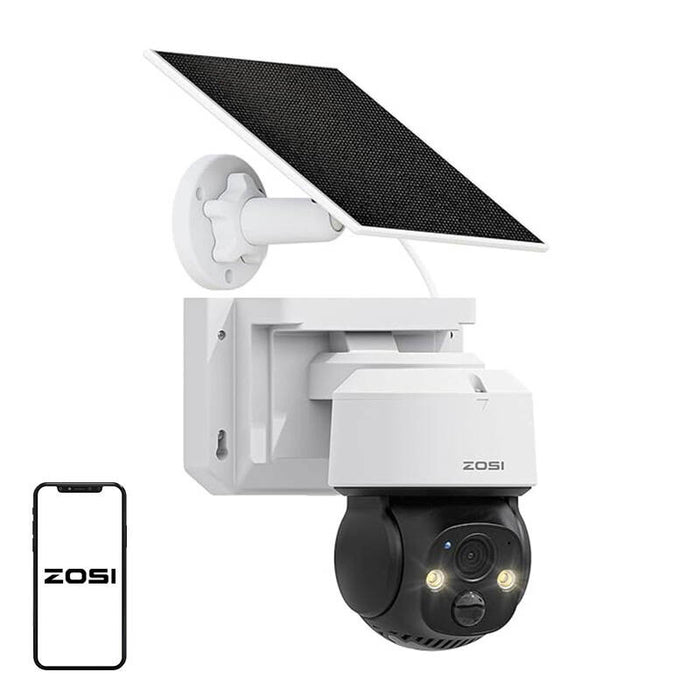Външна IP камера със соларен панел ZOSI C2914 WiFi 4MP IP66