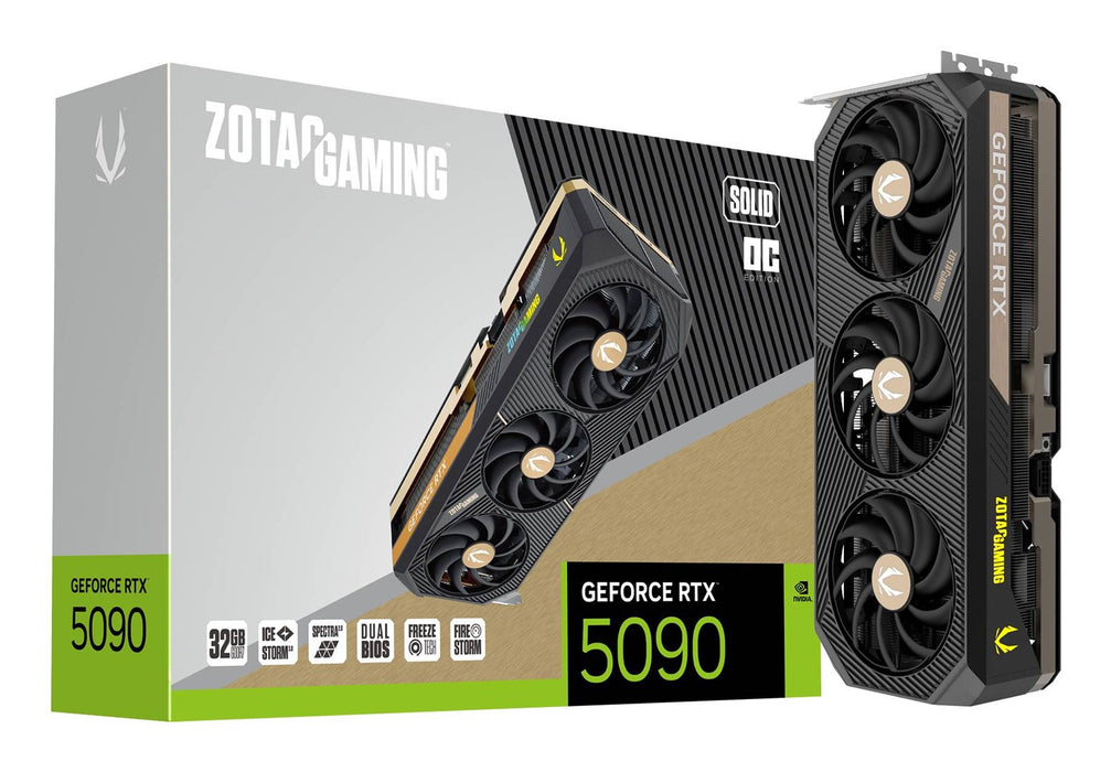 Видео карта ZOTAC GAMING RTX 5090 SOLID OC 32GB GDDR7