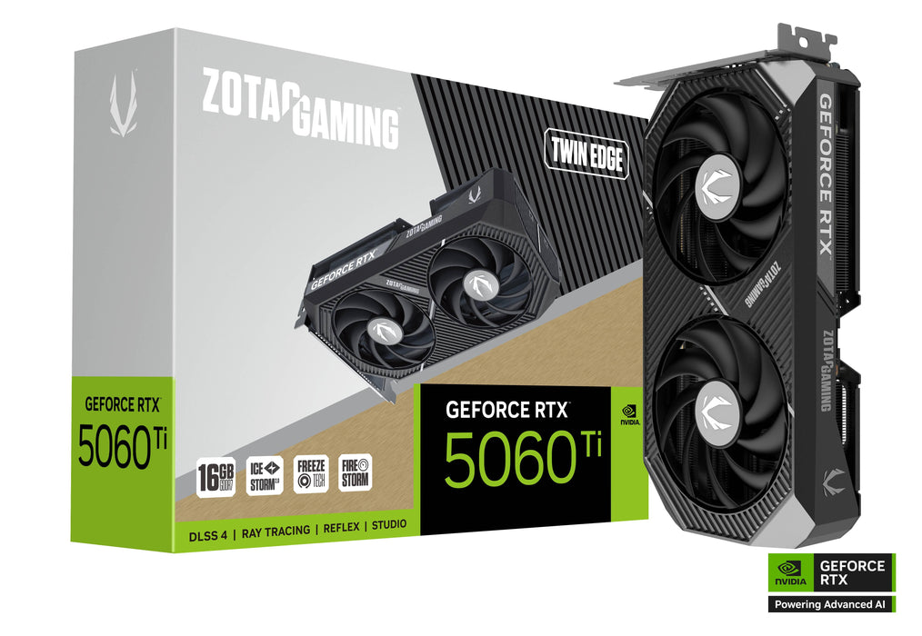 Видео карта ZOTAC GAMING RTX 5060 TI Twin Edge 16GB GDDR7