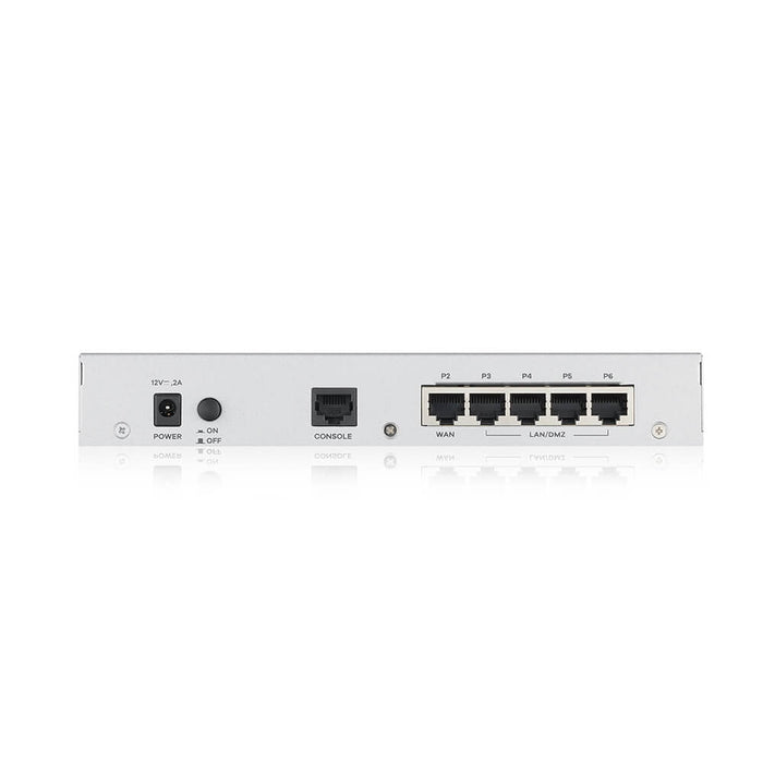Zyxel USG FLEX 50 HP, 5 гигабитови потребителски дефинирани порта, 1*1G PoE+, 1*USB с 1 YR Gold Security Pack