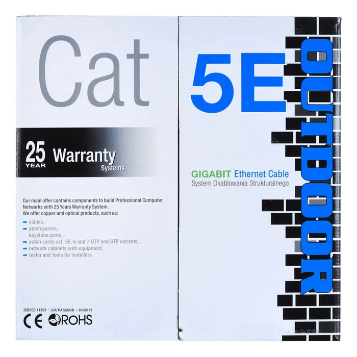 A-LAN KIU5OUTS305 мрежов кабел Черен 305 m Cat5e U/UTP (UTP)