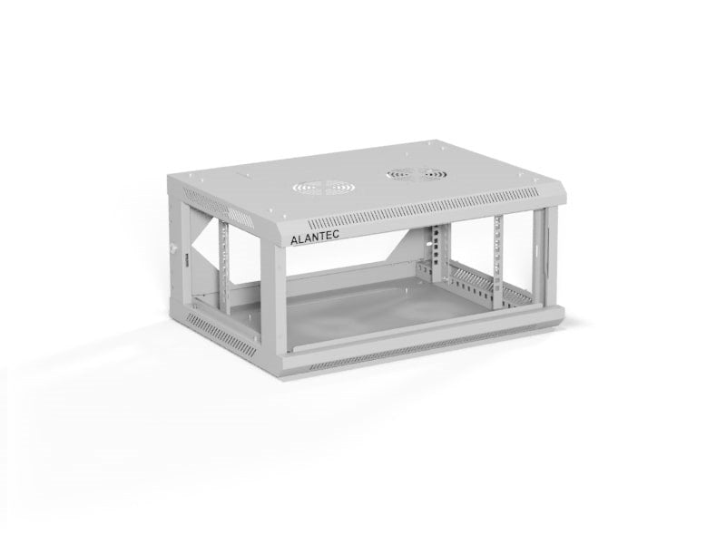 ALANTEC 19" 4U 600x450 стенен шкаф, сив