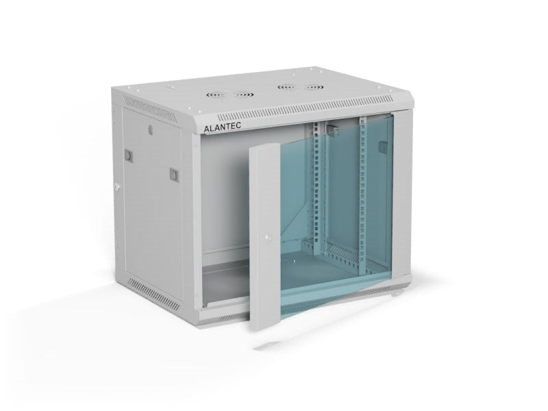 ALANTEC 19" 9U 600x450 стенен шкаф, сив