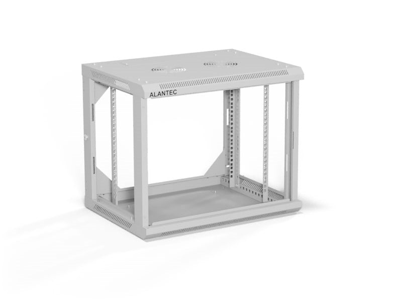 ALANTEC 19" 9U 600x450 стенен шкаф, сив