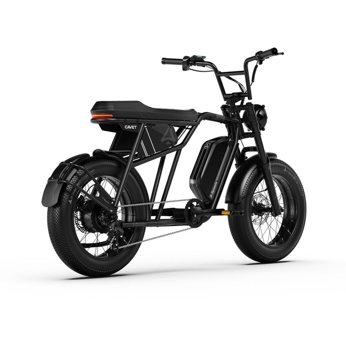 Електрически велосипед A-SPADZ CAVET AIR FAT 20" BLACK 250 W, ДО 25 КМ/Ч, ПРОБЕГ ДО 100 КМ, 20.00 "