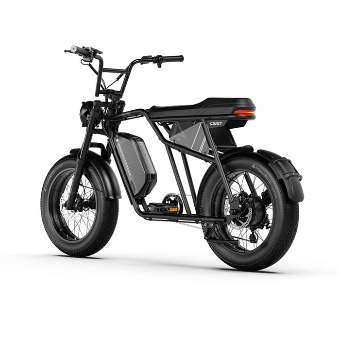 Електрически велосипед A-SPADZ CAVET AIR FAT 20" BLACK 250 W, ДО 25 КМ/Ч, ПРОБЕГ ДО 100 КМ, 20.00 "