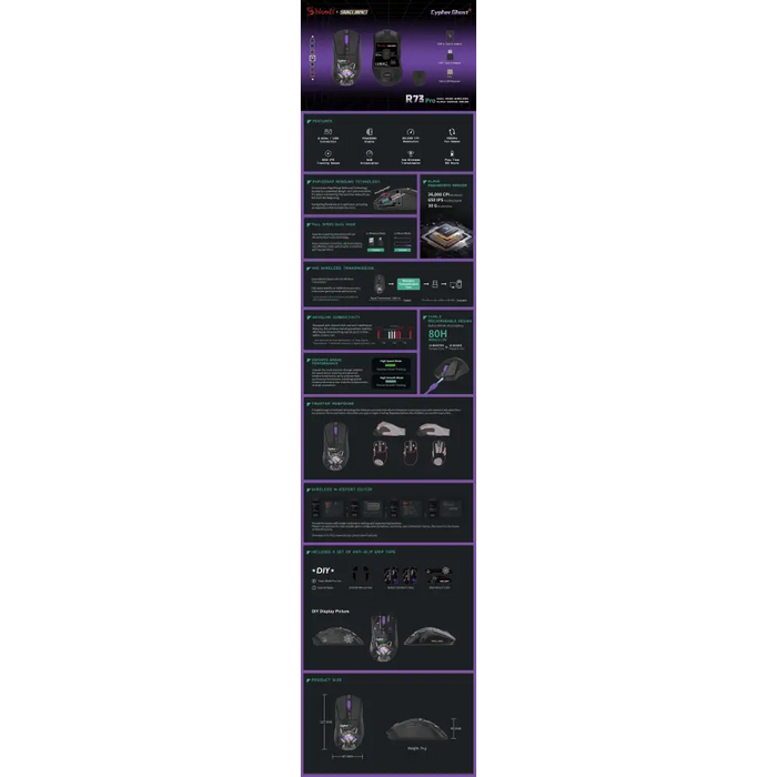 A4tech Bloody R73 Pro Cypher Ghost Геймърска безжична