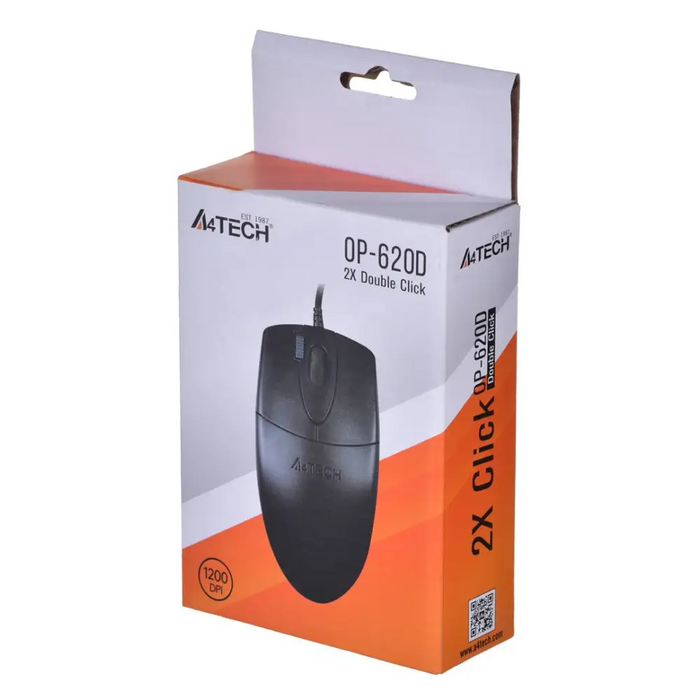 A4Tech OP-620D мишка Ambidextrous USB Type-A Optical 800 DPI