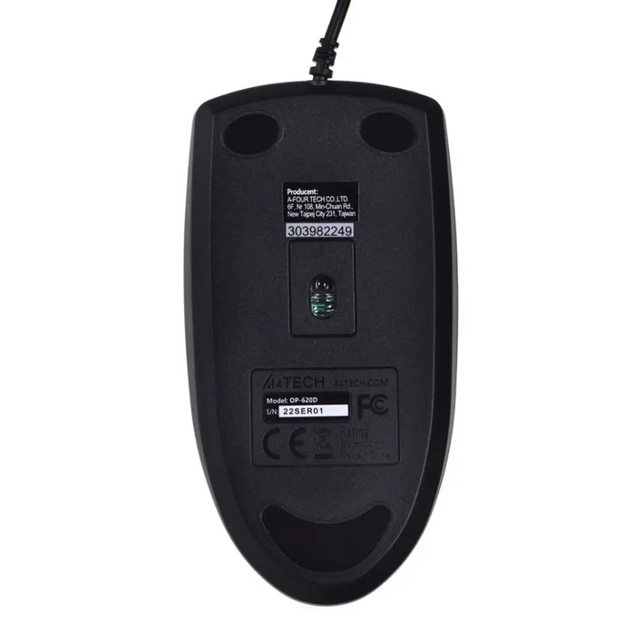 A4Tech OP-620D мишка Ambidextrous USB Type-A Optical 800 DPI