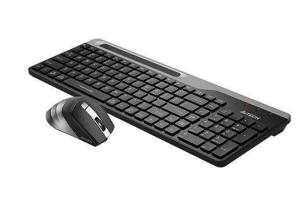 Комплект клавиатура и мишка A4TECH Fstyler FB2535C, Bluetooth &amp; 2.4G, Черен/Сив