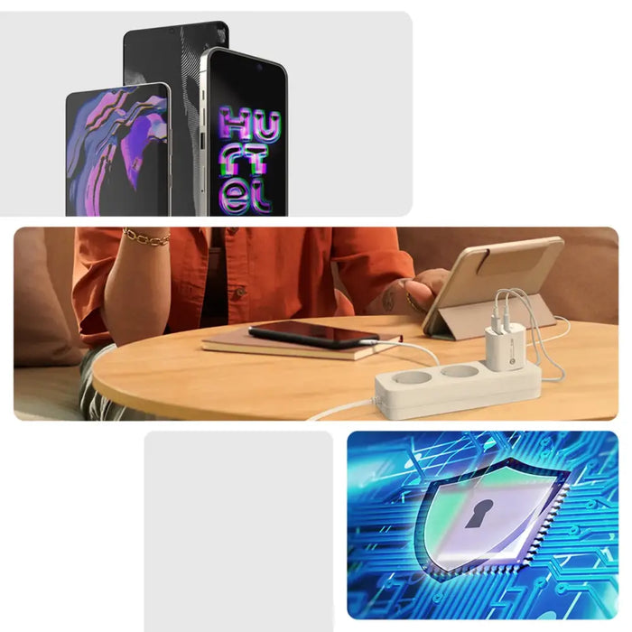 A6MaxL 20W USB-A USB-C стенно зарядно устройство с 1m USB-C