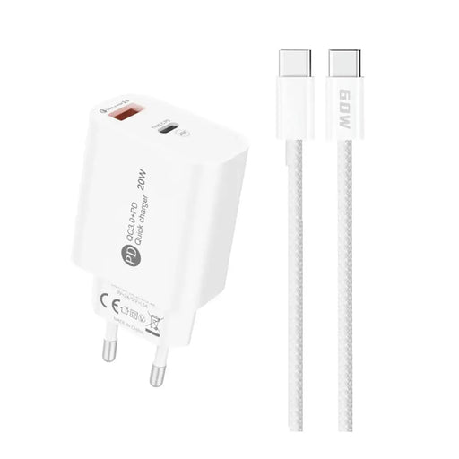 A6MaxL 20W USB-A USB-C стенно зарядно с USB-C - USB-C 1