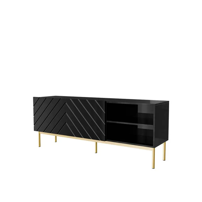 ABETO RTV шкаф върху златиста стоманена рамка 150x42x60