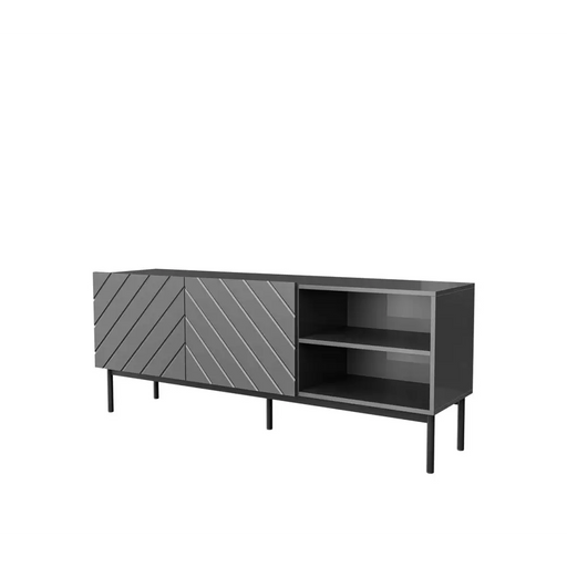 ABETO RTV шкаф върху черна стоманена рамка 150x42x60 см