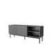 ABETO RTV шкаф върху черна стоманена рамка 150x42x60 см