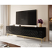 ABETO RTV шкаф върху златиста стоманена рамка 200x42x60