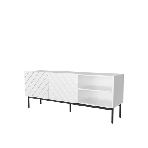 ABETO RTV шкаф върху черна стоманена рамка 150x42x60 см