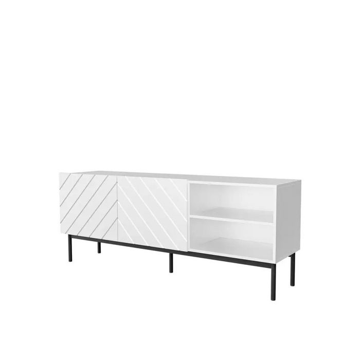 ABETO RTV шкаф върху черна стоманена рамка 150x42x60 см
