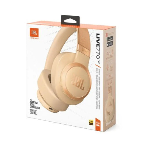 Безжични слушалки JBL LIVE 770NC Bluetooth 5.3 Sandstone