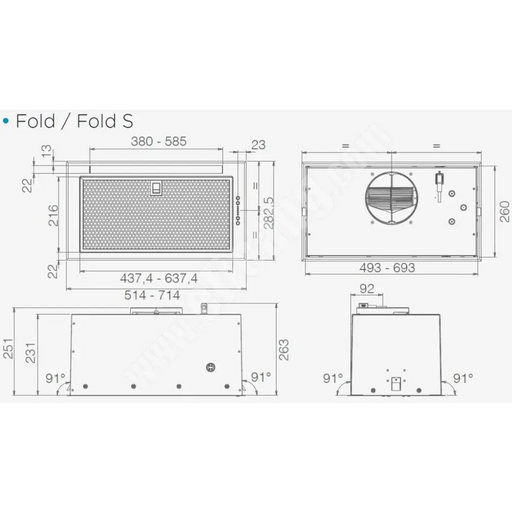 Абсорбатор ELICA FOLD GR/A/52