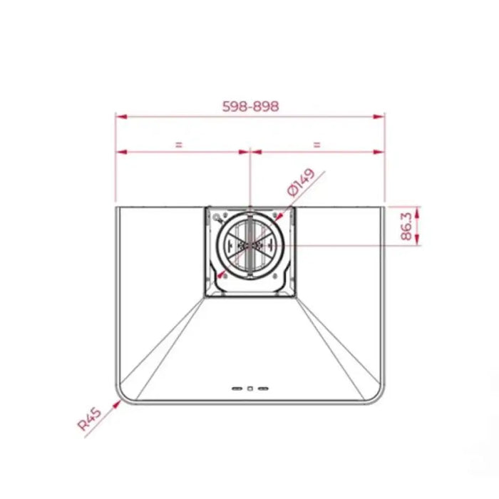 Абсорбатор TEKA DOS 60.2 антрацит / месинг