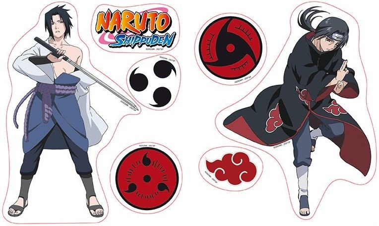 Стикери ABYstyle Animation: Naruto Shippuden - Sasuke & Itachi