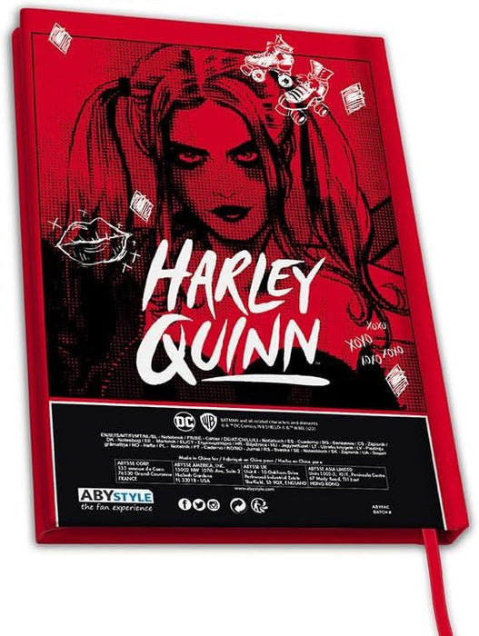 Тефтер ABYstyle DC Comics: Harley Quinn - Harlequin Diamonds, A5
