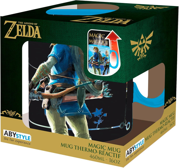 Чаша с термо ефект ABYstyle Games: The Legend of Zelda - Breath the Wild, 460 ml