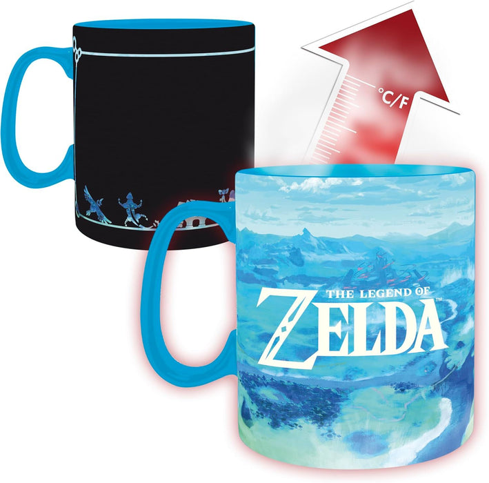 Чаша с термо ефект ABYstyle Games: The Legend of Zelda - Breath the Wild, 460 ml