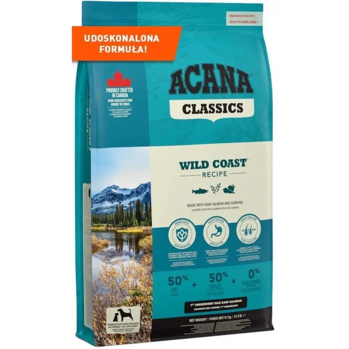 ACANA Classics Wild Coast - суха храна за кучета - 9,7 кг