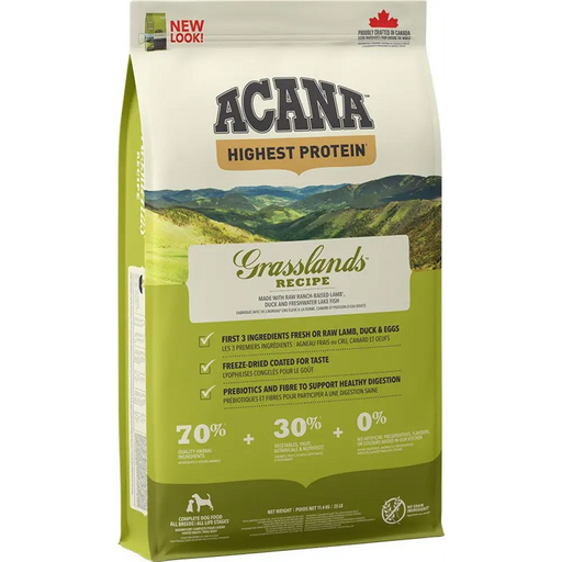 ACANA Highest Protein Grasslands - суха храна за кучета