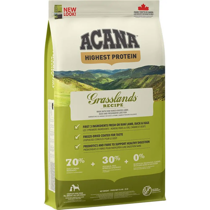 ACANA Highest Protein Grasslands - суха храна за кучета
