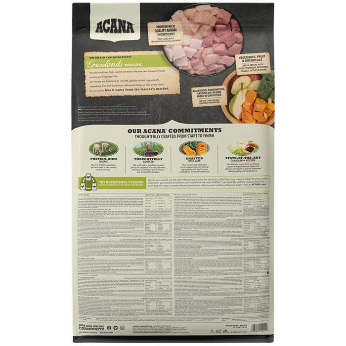 ACANA Highest Protein Grasslands - суха храна за кучета