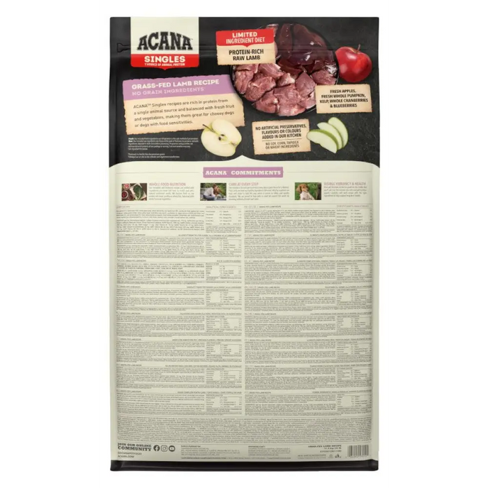 ACANA Singles Grass-Fed Lamb - суха храна за кучета - 11,4