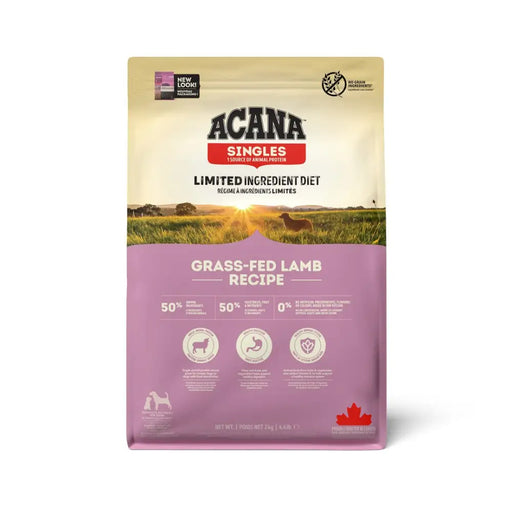 ACANA Singles Grass-Fed Lamb - суха храна за кучета - 2 кг