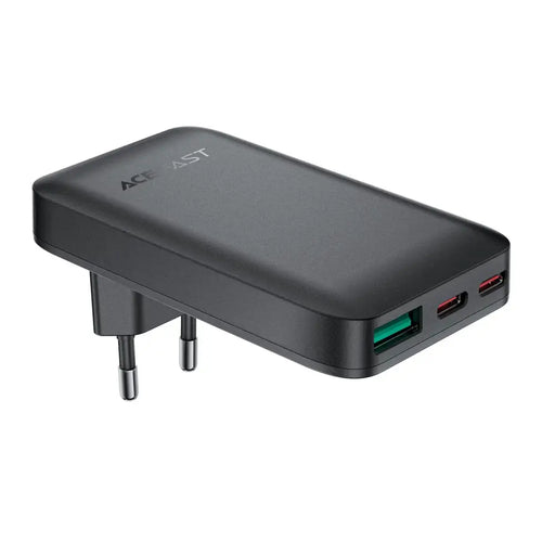 Acefast A100 65W GaN 2 USB-C + USB-A зарядно ултратънко