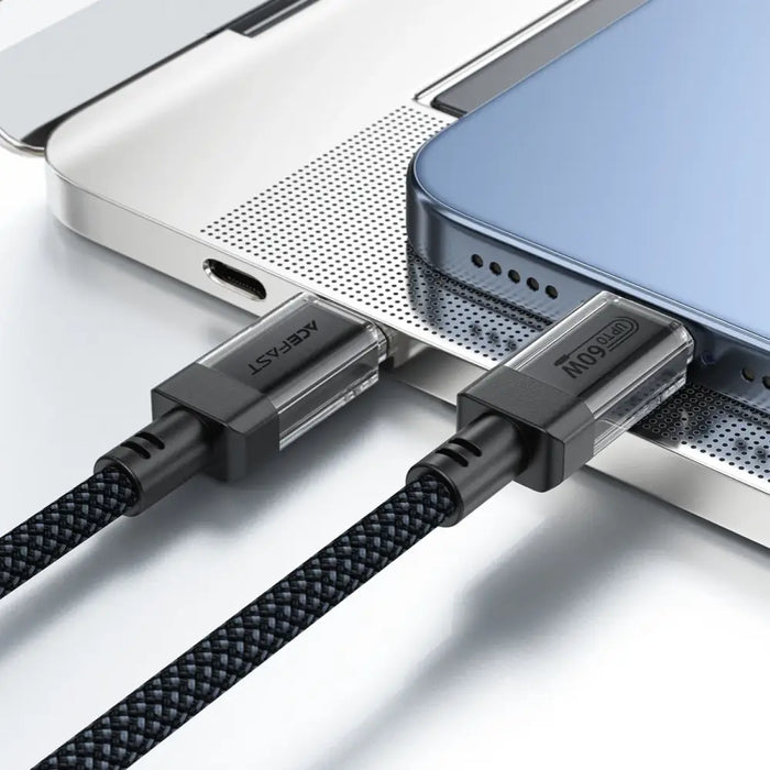 Acefast C12 USB-C / USB-C PD кабел 60W 480Mb/с найлонова