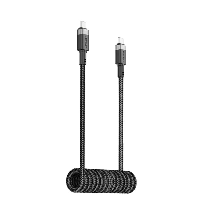 Acefast C14-03 USB-C - USB-C пружинен кабел 480Mb/s 3A 1.2m