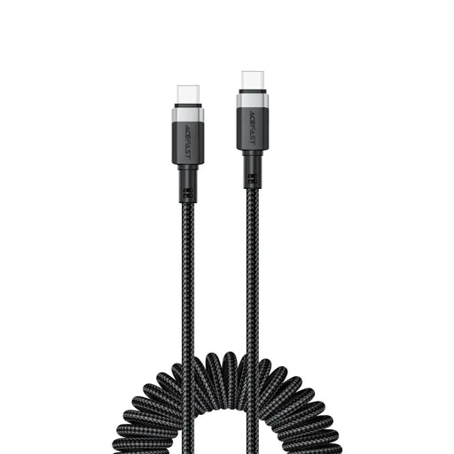 Acefast C14-03 USB-C - USB-C пружинен кабел 480Mb/s 3A 1.2m