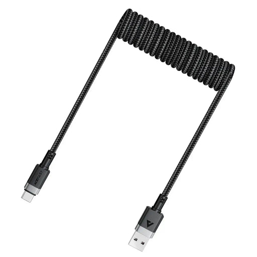 Acefast C14-04 USB-A - USB-C Кабелна пружина 480Mb/s 3A