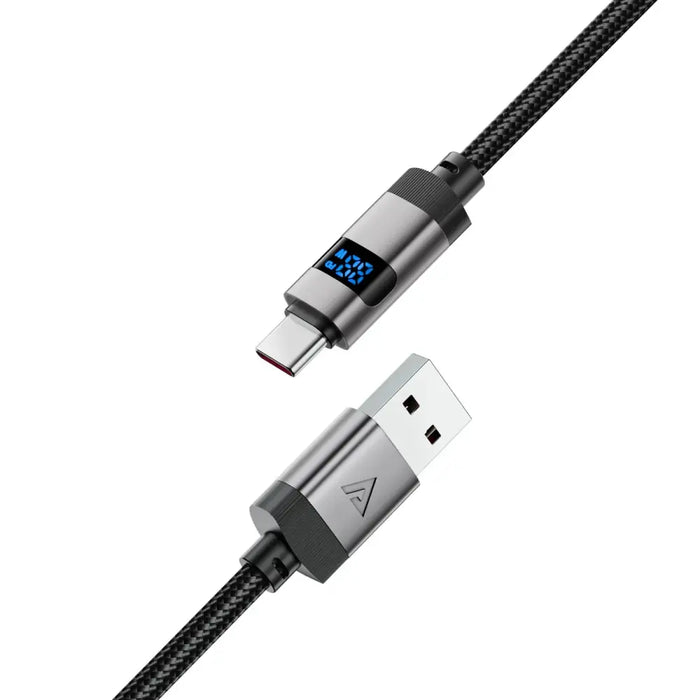 Acefast C15-04 USB-A - USB-C кабел с дисплей 480Mb/s 66W
