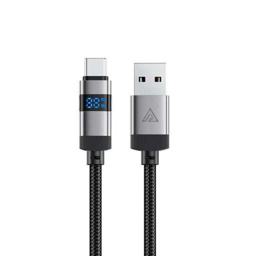 Acefast C15-04 USB-A - USB-C кабел с дисплей 480Mb/s 66W