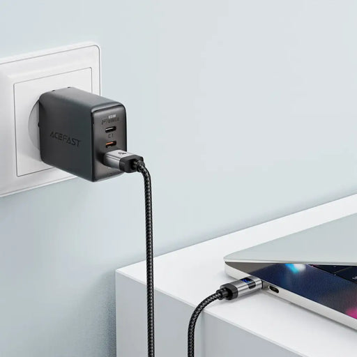 Acefast C15-04 USB-A - USB-C кабел с дисплей 480Mb/s 66W
