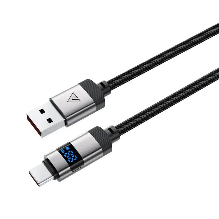 Acefast C15-04 USB-A - USB-C кабел с дисплей 480Mb/s 66W
